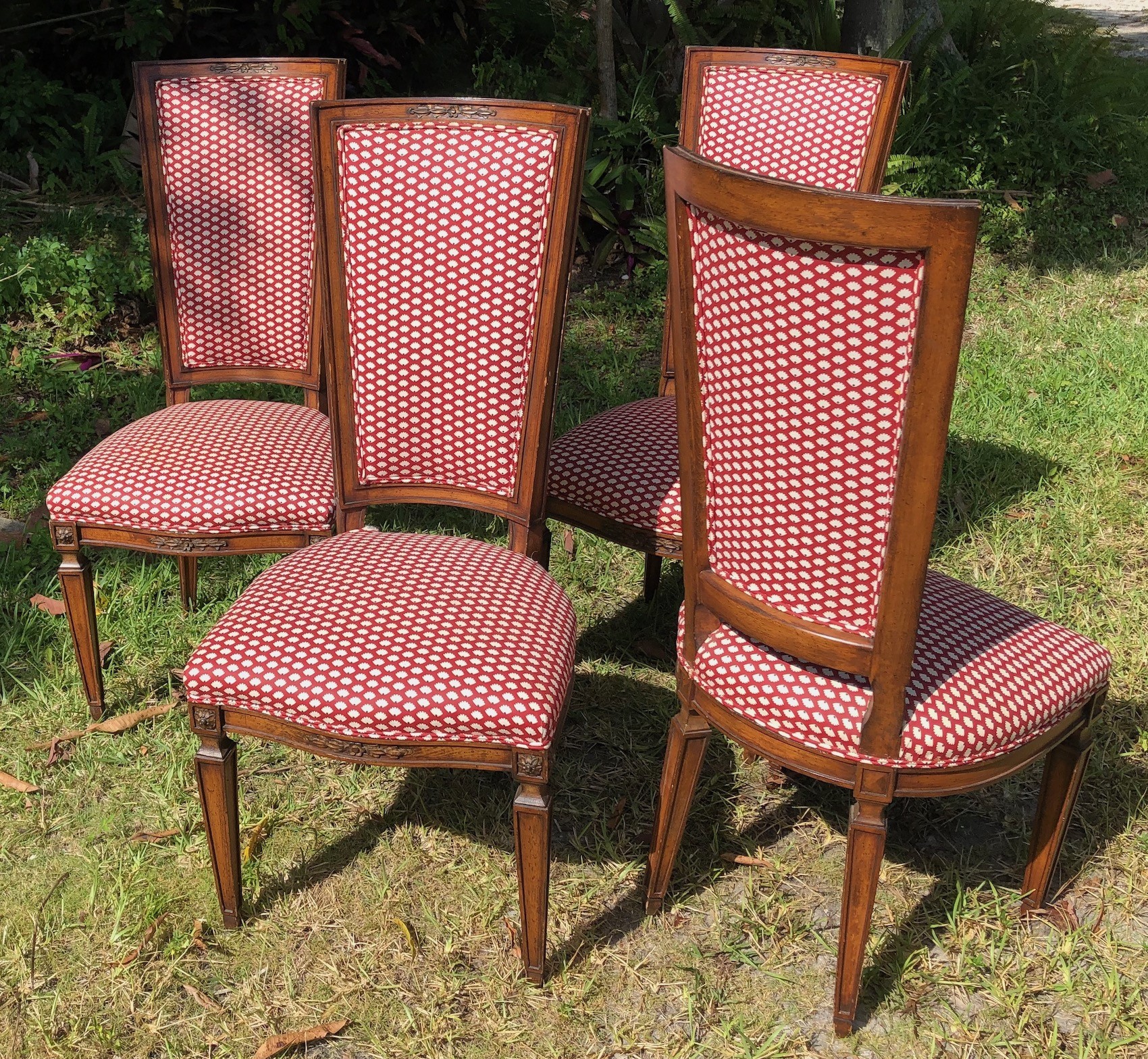 A set of 4 side chairs